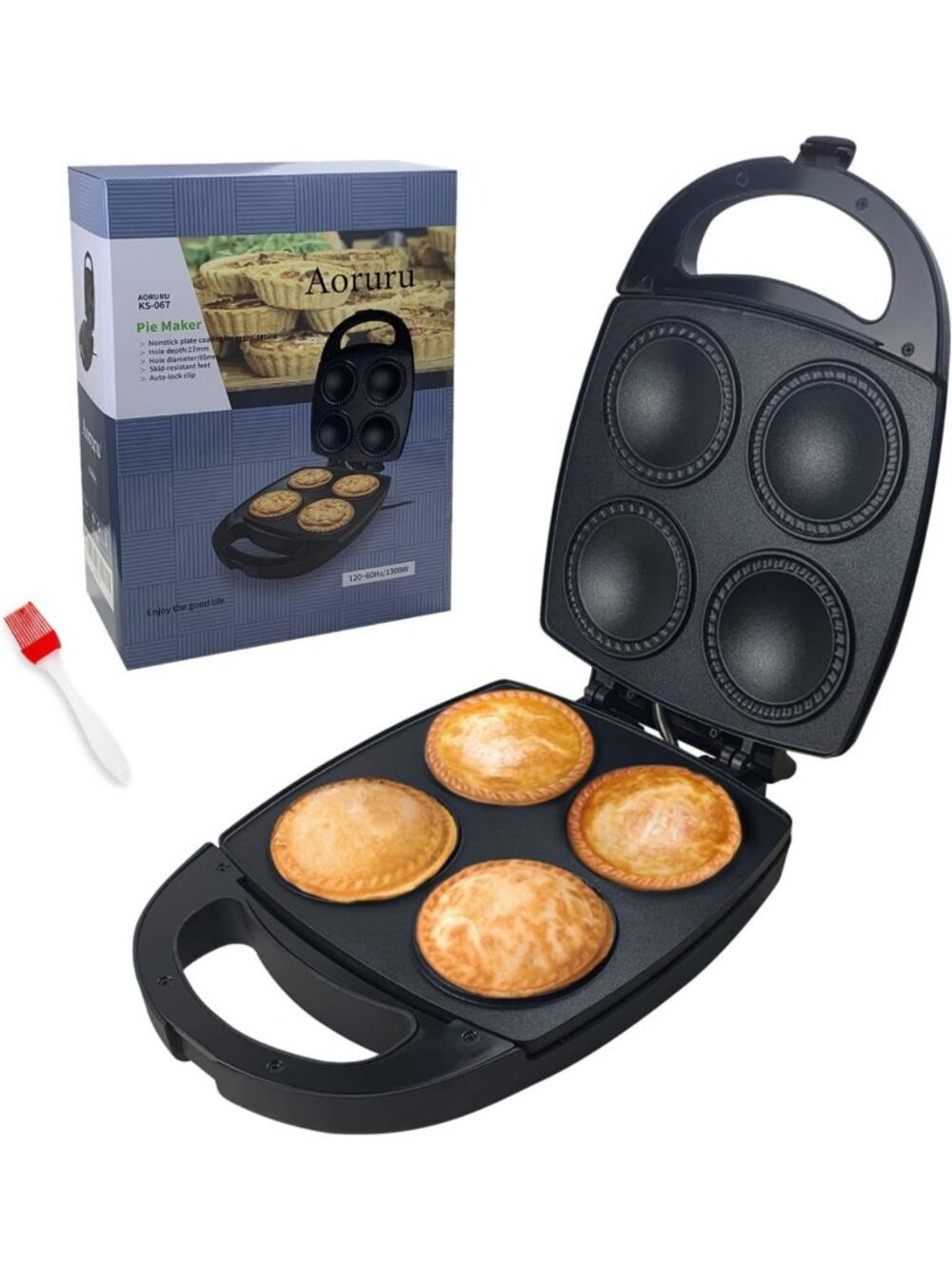 Electric Pie & Quiche Maker - Versatile Kitchen Appliance for Easy Baking